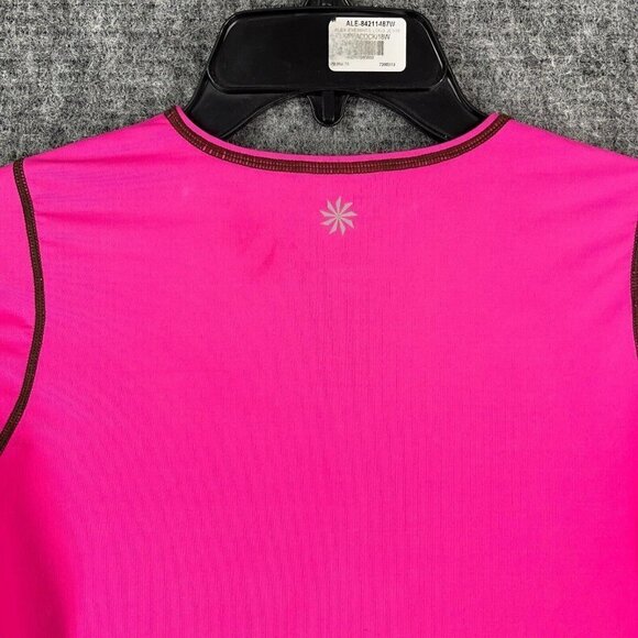 Athleta Shirt Womens Small Pink Summer Shade Rash Gaurd Surf Too Long Sleeve - Picture 3 of 11